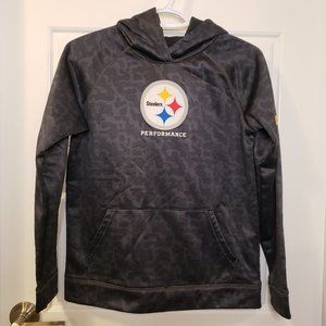 Under Armour Black Camo Pittsburgh Steelers Performance Hoodie-Size: Youth Large